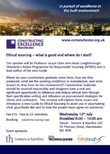 Ethical Sourcing 13th July